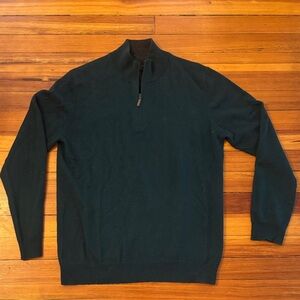Club Room Men's Deep Teal Zip-Up Sweater